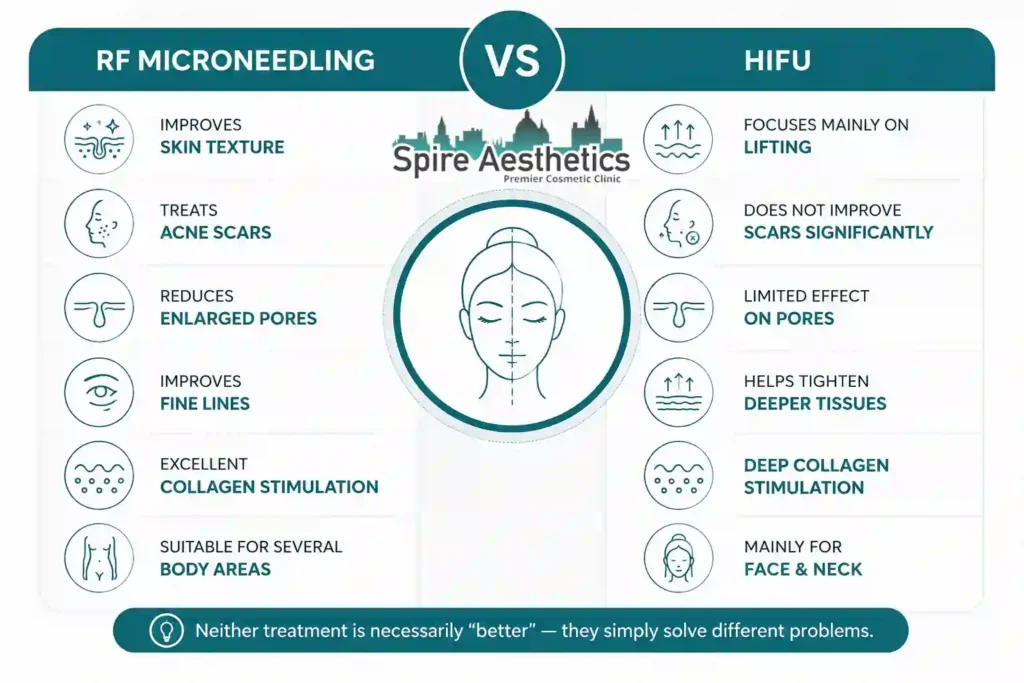 RF Microneedling vs HIFU: Which Treatment Gives Better Results Oxfordshire?